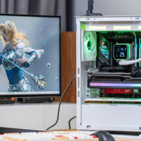 白色选吹雪姬、黑色上RO姬！ROG Z890HS+酷睿Ultra265K装机体验！