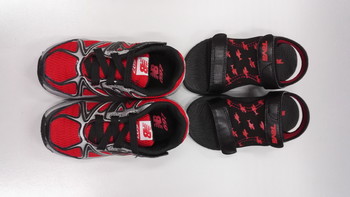 我家小蜈蚣星人 篇三：新到“红黑军团”——New Balance & Teva 童鞋
