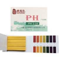 PH酸碱度检测试纸条 PH值1-14 检测饮用水质化妆品食品液体酸碱性  1本