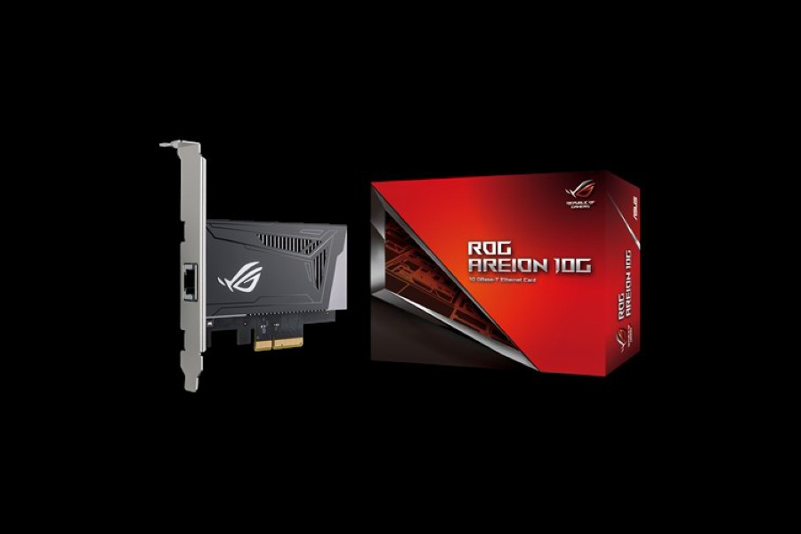 造型犀利：ASUS 华硕 推出 ROG AREION 10G 万兆网卡