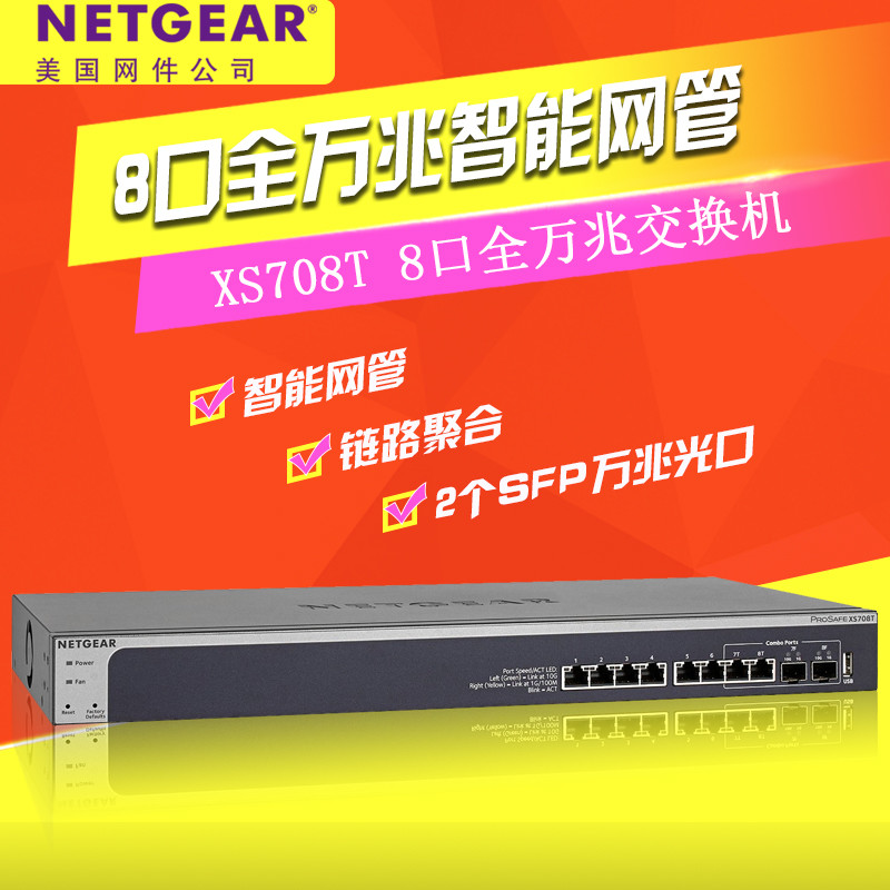 #本站首晒# 拥抱10G万兆局域网的基石 — Netgear 网件 万兆交换机 XS708T & ROG万兆网卡简测