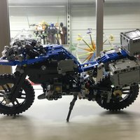 单反毁一生，LEGO穷三代 篇九十一：LEGO 乐高 Techinc 科技系列 42063 宝马 R 1200 GS Adventure摩托车