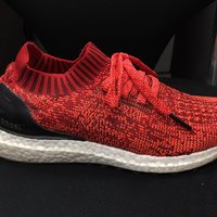 #原创新人# 炎炎夏日里的一抹红色澎湃 — 半年adidas 阿迪达斯 Ultra boost Uncaged 跑步鞋 体验