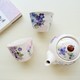  紫藤花开的时候，我想起了你：日本Ceramic蓝陶瓷茶杯茶壶三件套与《源氏物语》　
