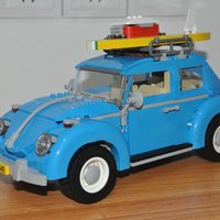 单反毁一生，LEGO穷三代 篇九十二：LEGO 乐高 10252 Volkswagen Beetle 大众甲壳虫