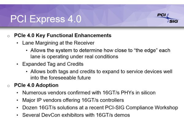 历经7年等待：PCI-E 4.0规范将于年底公布