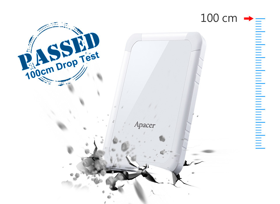 1米防震防摔保护：Apacer 宇瞻 发布AC532防震移动硬盘