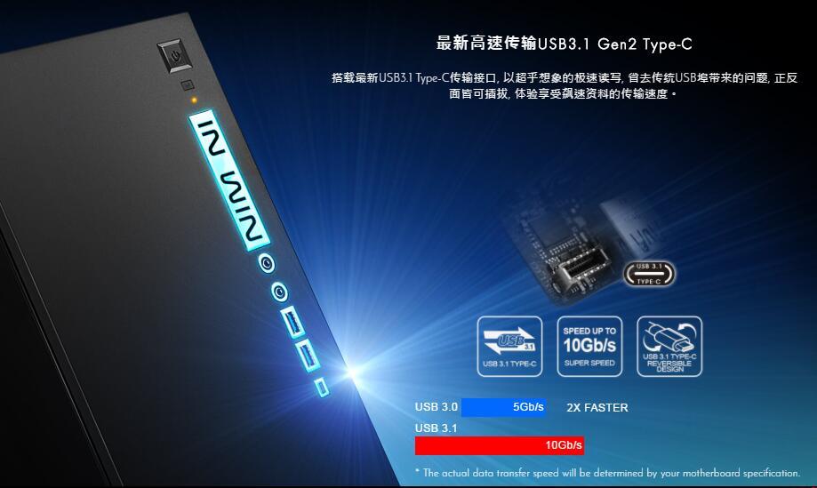 RGB幻彩+USB 3.1 TYPE-C：IN WIN 迎广 发布 301C 紧凑MATX 机箱