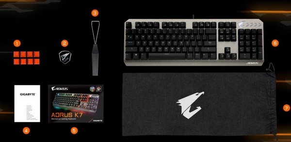猎鹰家族不断壮大：GIGABYTE 技嘉 发布 AORUS K7机械键盘 和 AMP 300 鼠标垫