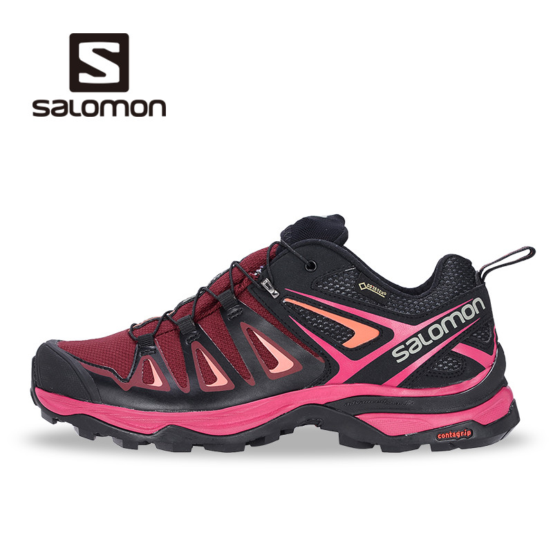 Salomon 萨洛蒙女款户外防水透气徒步鞋 X ULTRA 3 GTX W 高科技的徒步鞋 稳健掌控 急速下山