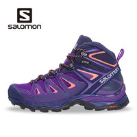 Salomon 萨洛蒙女款户外防水徒步鞋 耐磨登山鞋X ULTRA 3 MID GTX