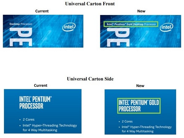 鸟枪换炮？intel 英特尔 发布 Pentium Gold 奔腾金牌家族 处理器