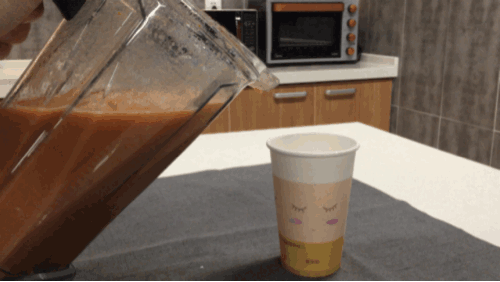 ▼最终制作的果汁.