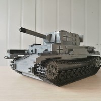 国产乐高积木 mod 篇三：德国IV号坦克 主料星钻T35坦克x3