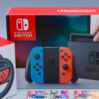 一篇迟到的晒单：Nintendo 任天堂 Switch 红蓝配色+方向盘套装 开箱