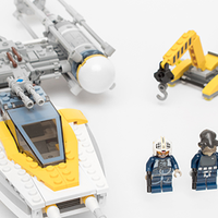 #晒单大赛#裸奔的复古战机—LEGO 乐高 星球大战系列 75172 Y翼战机 开箱