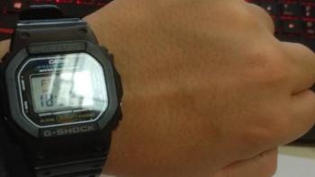 懒人的手表：Casio 卡西欧 G-SHOCK DW5600E-1V 男士电子表 晒单