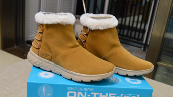 不一样的雪地靴：Skechers 斯凯奇 轻质反毛皮短筒雪地靴 晒单