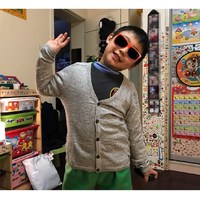 我买的童装 篇五：#晒单大赛#ZARA 男童纯色纽扣针织开衫