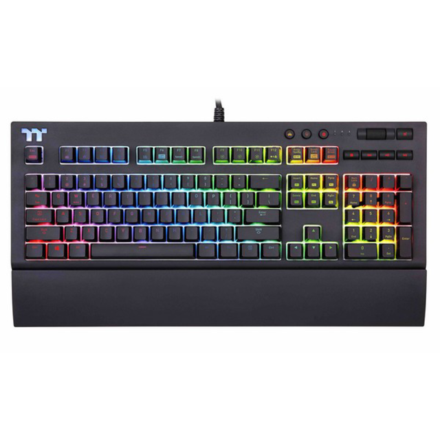 #CES2018新品速递#搭载Cherry银轴、RGB幻彩：Tt esports 斗龙 推出 TT Premium X1 机械键盘 