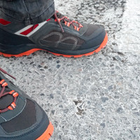 冬日里的一抹橘色—Decathlon 迪卡侬 QUECHUA FORCLAZ 100 中帮徒步鞋 评测