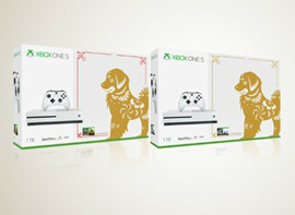 冰雪白1TB主机、赠送四款游戏：Microsoft 微软 发布 Xbox One S 狗年套装版 游戏机