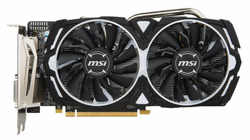 经典黑白配色、出厂小幅超频：msi 微星 发布 RX 570 ARMOR 8G OC 非公版显卡