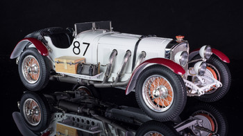 哪个车模逼真？一个伪车迷的车模入坑之旅 篇三：霸气的王者 白色巨象 CMC 1/18 奔驰 SSKL Mille Miglia 1931冠军车模