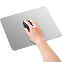 PUROCASE 金属鼠标垫 铝合金游戏鼠标 适用于苹果MACBOOK 联想 小米 银色大号(30*24cm)