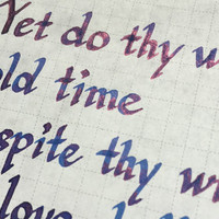 【种草测评】Diamine皇家蓝和半句月长石蓝使用评测