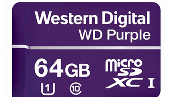 适应恶劣环境、超耐久表现：WD 西部数据 发布 Purple MicroSD 监控紫卡 