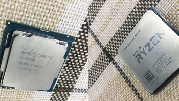 AMD Ryzen 锐龙 2700X & Intel 英特尔 i7 8700K 未超频横向对比
