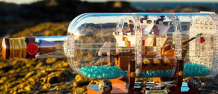 存钱买lego 篇二 Ideas 创意系列 典藏瓶中船 乐高 什么值得买