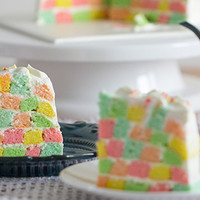 人人都可以做的棋格奶油蛋糕，给生活画出一道彩虹
