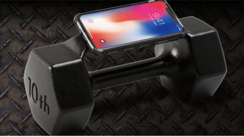 健身专用：Softbank 软银 发布 iPhone X 哑铃手机壳