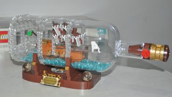 单反毁一生，LEGO穷三代 篇一百零四：LEGO 乐高 Ideas 创意系列 21313 Ship in a Bottle 瓶中船 