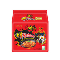 韩国三养（SAMYANG）方便面 火鸡面 双倍辣鸡肉味拌面 700g（140g*5包入）