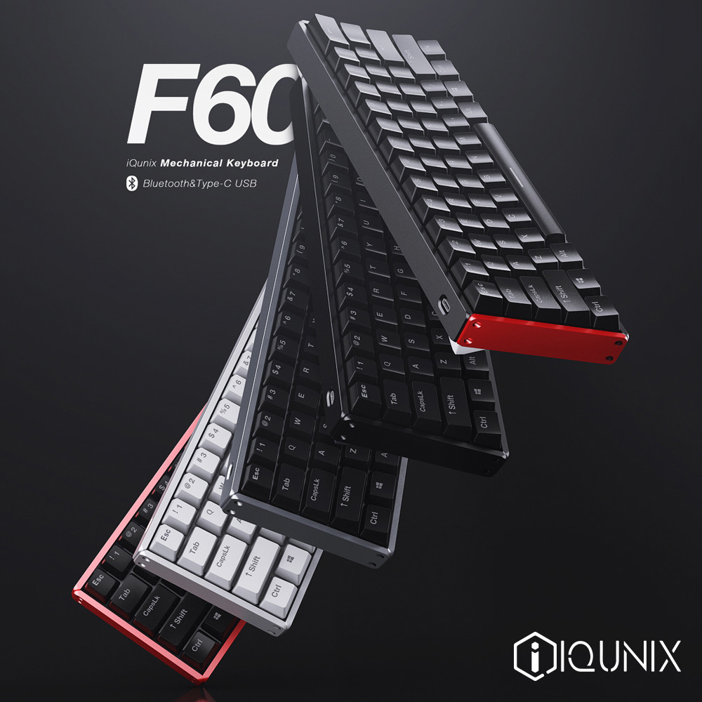 随身输入利器 or 金属萌物？iQunix F60双模机械键盘和ZOMO猫爪键帽众测
