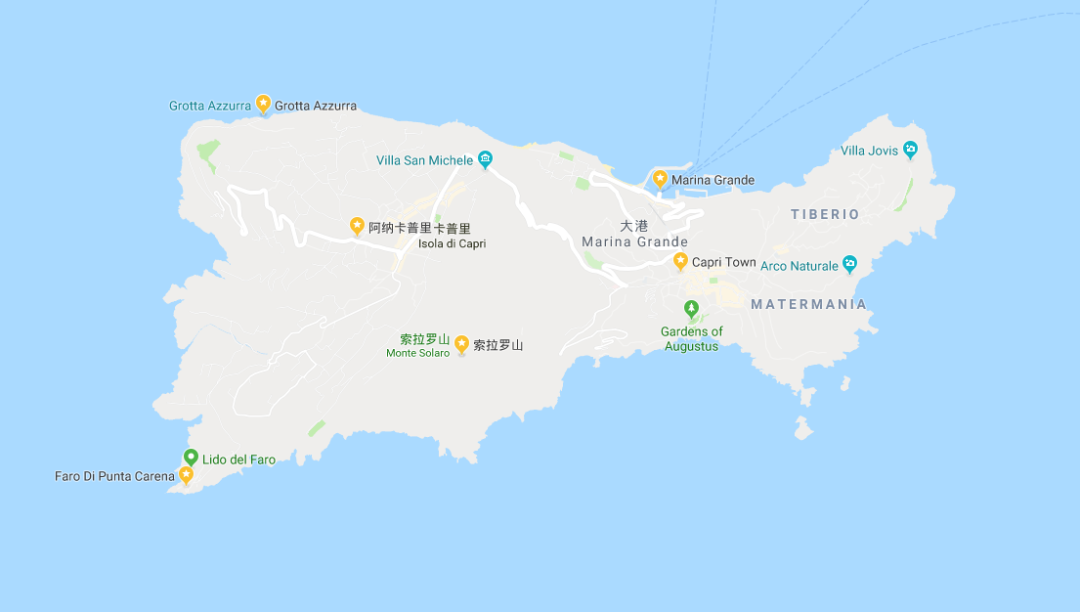 1. 渡轮渡轮是卡普里岛通往岛外的唯一方式.