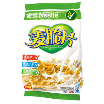 简单早餐-Nestlé 雀巢 麦脆片 开袋试吃