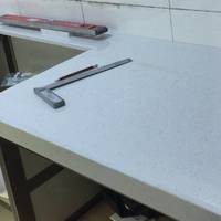 铝合金夹瓷砖橱柜 DIY 篇四：动手第二波 橱柜台面 石英石甄选小方法及定做安装