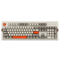 黑爵AK510樱桃cherry复古机械键盘游戏104键青轴黑轴茶轴红轴双色PBT球帽键盘办公家用电竞 黑轴-RGB