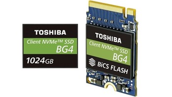 96层3D TLC颗粒：TOSHIBA 东芝 发布 BG4系列 固态硬盘
