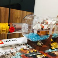 入手的第一套乐高ideas系列积木—LEGO 21313瓶中船开箱晒物
