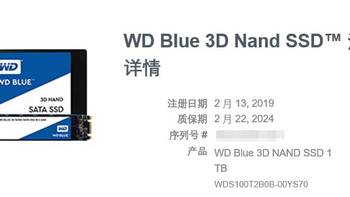 美行西部数据Blue3D M.2 1TB 转移保修至中国大陆区域小记