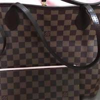 路易威登 NEVERFULL PM 小号女士手提包 M41245 白方格N41362使用总结(涂层|质量)