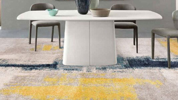 冷暖交织、抽象与艺术结合：优立地毯 上新 现代简约艺术抽象地毯