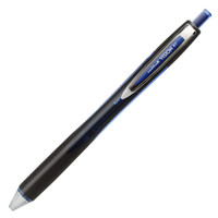 日本UNI三菱UBN-176N 按动走珠笔大容量水笔签字笔商务办公用品 可换替芯 蓝色笔 6支装