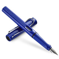 德国进口 凌美（LAMY）钢笔签字笔墨水笔Safari狩猎者礼品笔 蓝色F尖成人学生练字钢笔（德国银灰环保盒装）
