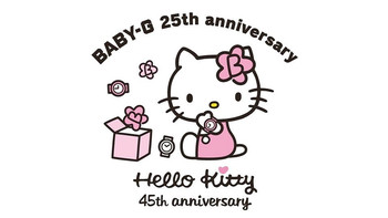 Hello Kitty都45岁了？三丽鸥与刚满25岁的Baby-G推出合作腕表！